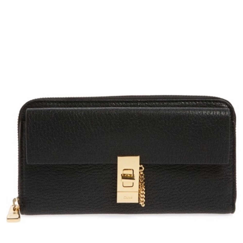 ❌Sold❌ Chloe Drew Zipped Wallet in Black